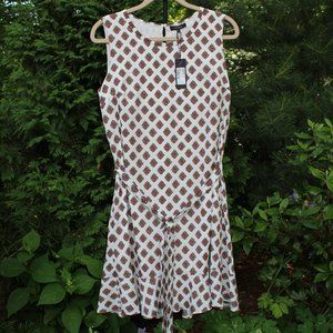 Le Gali Susannah Sleeveless Flounce MinI Dress  NWT